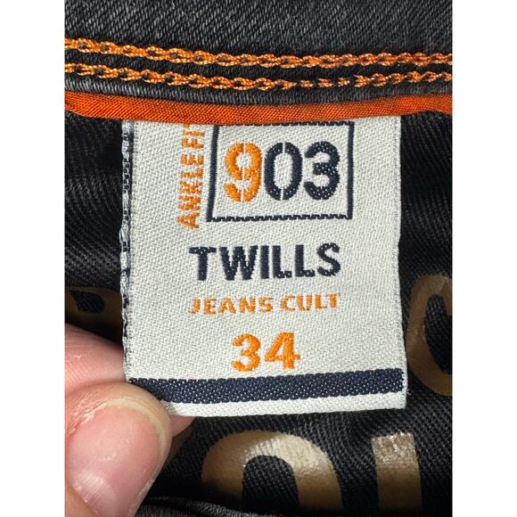 Twills Jeans Cult Men's Skinny Ankle Fit 903 Gray Denim Jeans - Size 34x29.5 - Picture 6 of 6